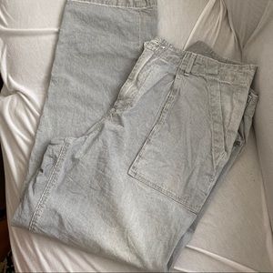 La Vie Rebecca Taylor thin pinstripe blue jeans 31